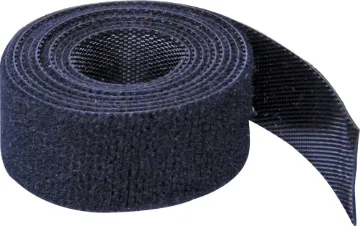 20mm Double Sided Hook & Loop Tape 10m Hooked on one side, looped on the other. A handy reusable tape for bundling cables, securing cabling to poles or stands etc. 10m length.