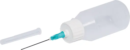 Apply flux or solvents where you need it. The spill-proof 59ml polyethlene squeeze bottle is equipped with a blunt stainless steel needle to eliminate messy spillage, waste and evaportation.