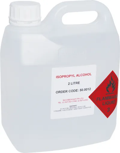 Isopropyl alcohol can be used as a universal cleaner for electronics equipment. Ideal for removing dust, buildup and marks on casings etc. As well as being a handy way to clean PCB surfaces when servicing.