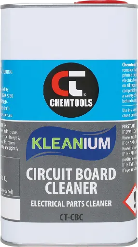 A premium blend of solvents for general purpose cleaning of circuit boards. Will remove oils, grease, dirt and most resin based fluxes.
