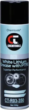 White Lithium Grease A long lasting heavy duty lubricant designed for bearings, sliding mechanisms, battery terminals, chains, gears and other moving parts.