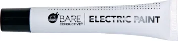 10mL Bare Conductive Paint Conductive paint is just like any other water-based paint, except that it conducts electricity! This means that you can paint wires or sensors directly onto almost any material around you, including paper, wood, plastic and glass.