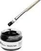 Conductive paint is just like any other water-based paint, except that it conducts electricity! This means that you can paint wires or sensors directly onto almost any material around you, including paper, wood, plastic and glass.