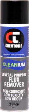General Purpose Flux Remover Aerosol 300g Ideal for cleaning flux residue from recently soldered PCB's and electronic components. Suitable for use with leaded and lead-free soldering processes. Formulated to clean rosin, non-rosin, no clean fluxes and ionic contamination. Evaporates quickly leavi