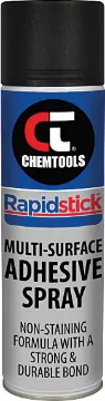 Rapidstick™ Multi-Surface Adhesive Spray 400g Rapidstick™ Multi-Surface Adhesive Spray is an advanced and versatile rubber tack for adhering a variety of materials in applications ranging from light to heavy duty.