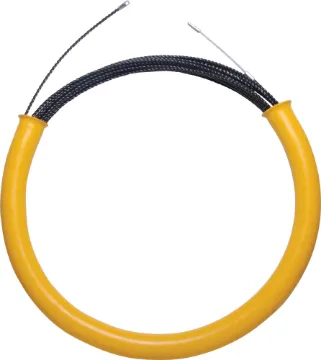 30m Polyester Coated Cable Running Snake An innovative lightweight device designed to make running cables in conduits, above false ceilings, inside walls and under floors an absolute breeze! The 6mm flexible polyester coated coil does not kink, even in tight corners and is quickly retractable wh