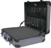 Latches are lockable. Features a perforated foam inner for customising the inside of the case to hold equipment firmly in place. Panels made from lightweight, yet tough composite plastic material. External size: 445x330x128mm. 