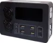 A complete pre-wired DC connection solution for your auxiliary battery.  Ideal for caravans, 4WDs and motorhomes.  Backlit display readout with input volts DC, temperature, watts (input) and connection statuses. 