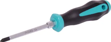 #1 Pozi-Drive 195mm Screwdriver Features ergonomic soft rubber handle. Ideal for equipment manufacturers, installers, 
technicians, etc.