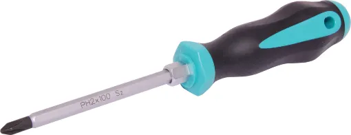 Features ergonomic soft rubber handle. Chrome vanadium shaft. Ideal for equipment manufacturers, installers, technicians, etc.