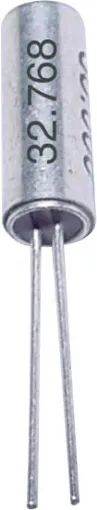 32.768 kHz watch crystal as used in timing circuitry, clocks, wristwatches etc.

DT-26T series.