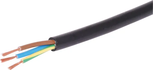 240V rated, black outer sheath. 15A