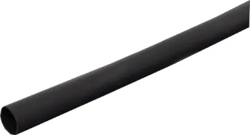 Black 5mm Heat Shrink Tubing 1.2m Length Nominal: 5mm (8mm across when flattened) when shrunk: 2.5mm
Military grade flexible tubing.  Suitable for insulation, colour coding, strain relief and protection in electrical and electronic applications.