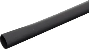 Black 6mm Heat Shrink Tubing 1.2m Length Nominal: 6mm (9.5mm across when flattened) when shrunk: 3mm Military grade flexible tubing. Suitable for insulation, colour coding, strain relief and protection in electrical and electronic applications.