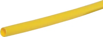 Yellow 5mm Heat Shrink Tubing 1.2m Length This heat shrink is a shrinkable plastic tube used to insulate wires, providing abrasion resistance and environmental protection for stranded and solid wire conductors, connections, joints and terminals in electrical work.