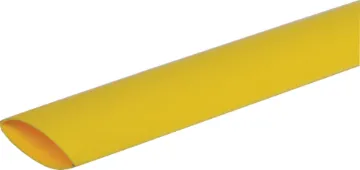 Yellow 13mm Heat Shrink Tubing 1.2m Length This heat shrink is a shrinkable plastic tube used to insulate wires, providing abrasion resistance and environmental protection for stranded and solid wire conductors, connections, joints and terminals in electrical work.