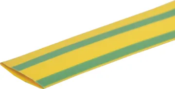 Green/Yellow (Earth) 20mm Heat Shrink Tubing 1.2m Length This heat shrink is a shrinkable plastic tube used to insulate wires, providing abrasion resistance and environmental protection for stranded and solid wire conductors, connections, joints and terminals in electrical work.