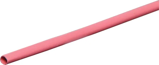 Colour: Red
Nominal &Oslash: 6mm (9.5mm across when flattened) 
&Oslash when shrunk: 3mm 

Glue backed heatshrink is ideal for minimising cable movement and reducing moisture ingress into cable joins and plugs.