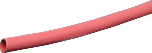 Colour: Red
Nominal &Oslash: 10mm (15.5mm across when flattened) &Oslash when shrunk: 5mm 

Glue backed heatshrink is ideal for minimising cable movement and reducing moisture ingress into cable joins and plugs.