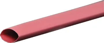 Red 19mm Adhesive Heat Shrink Tubing 1.2m Length Colour: Red
Nominal Ø: 19mm (30mm across when flattened) 
Ø when shrunk: 9.5mm 
Glue backed heatshrink is ideal for minimising cable movement and reducing moisture ingress into cable joins and plugs.