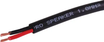 17AWG Black Double Insulated Speaker Cable Pro flexible double insulated 17awg 1mm speaker cable