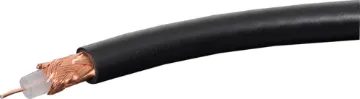 RG59B/U 75 Ohm Mil Spec Coaxial Cable Military MIL-C-17 standard.  RG59B/U.  Low interference, high quality 95% coverage shielding.  Recommend for commercial applications requiring long cable runs.
