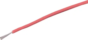 26AWG Pink Tinned Light Duty Hook Up Cable Pink, 7 strand, 26AWG, tinned copper wire with a PVC insulator for indoor, general purpose, low current wiring.
