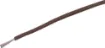 Brown, 7 strand, 26AWG, tinned copper wire with a PVC insulator for indoor, general purpose low current wiring.