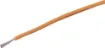 Orange, 7 strand, 26AWG, tinned copper wire with a PVC insulator for indoor, general purpose, low current wiring.
