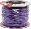 Purple, 7 strand, 26AWG, tinned copper wire with a PVC insulator for indoor, general purpose, low current wiring.