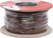 Brown, 14 strand, 21AWG, medium gauge, tinned, copper hookup wire with a PVC insulator suitable for indoor, general purpose wiring.