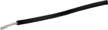 17AWG Black Tinned Extra Heavy Duty Hook Up Cable Black, 32 strand, 17AWG, heavy duty, high current, tinned copper wire with a PVC insulator suitable for indoor 240V and heavy duty wiring.
