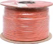 Orange, 50 strand, 13AWG, heavy duty, high current, tinned copper wire with a high temperature rated PVC insulator.