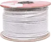 White, 50 strand, 13AWG, heavy duty, high current, tinned copper wire with a high temperature rated PVC insulator.