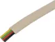 4 Core Flat Modular Telephone Cable 4 cores 7/0.15 size. Used in telephony and data applications, modular leads etc.