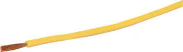 18AWG Yellow Silicon High Temperature Hook Up Cable Suitable for general purpose wiring. High temperature silicone outer - rated to 180 degrees celcius.