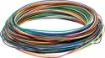 Multi pack of 10m hook up cable for projects. Suitable for general purpose low current wiring. Solid core wire is suits breadboard jumpers & links. 