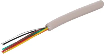 6 Core Shielded Data Cable 100% Screened cable with tinned drain wire. Ideal for computer systems, etc.
