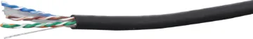 Cat6a U/UTP Outdoor LAN Data Cable U/UTP (unshielded twisted pair) network cable with UV stabilised sheath for exterior use