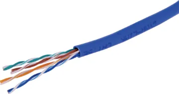 Blue Cat5e UTP Ethernet Data Cable ACMA approved. Industry standard single conductor UTP (unshielded twisted pair) computer network cable. Supplied in convenient "Pull Box" for easy installation and neat cable storage.