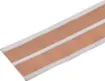 A flat copper tape ideal for running speaker cable underneath carpets. Can be folded to run around corners.
