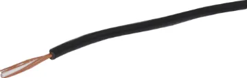 1 Core Black Audio Shielded Cable Suitable for microphone cables and general purpose audio circuits. Conductors are individually shielded.