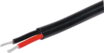 17AWG Tinned Heavy Duty Automotive Black Figure 8 Cable This 14/0.30 Tinned Heavy Duty Automotive Black Figure 8 Cable is ideal for running power in automotive applications. Double sheath for added protection.