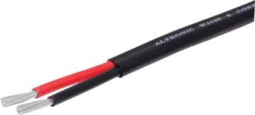 14AWG Tinned Heavy Duty Automotive Black Figure 8 Cable Ideal for running power in automotive applications. Double sheath for added protection.