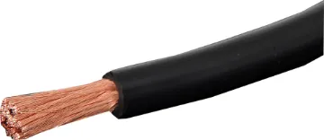4AWG 146A Black Power Cable  High power handling cable for distributing power. Commonly used as power cable for car stereo systems, where high current handling is crucial for powerful, clean sound.