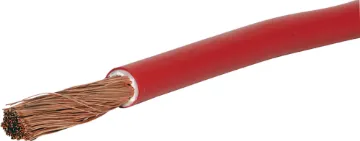 6AWG 120A Red Power Cable 30m Roll This high current capacity cable is suitable for connection between battery banks and inverters.
