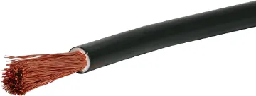 6AWG 120A Black Power Cable 30m Roll This high current capacity cable is suitable for connection between battery banks and inverters.