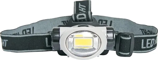Incorporates a powerful 3W white COB LED torch light and an adjustable 3 strap elastic headband. 3 mode operation (half/full/flash). Excellent for working in dimly lit areas.