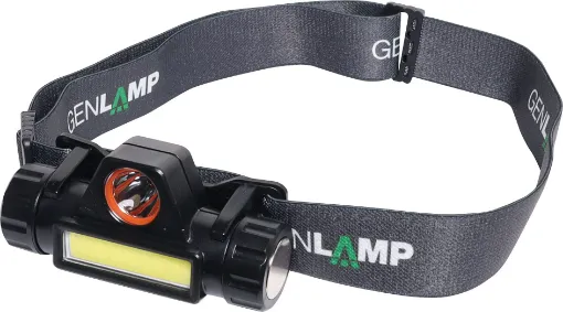 This handy LED head worn torch features USB charging and IP54 weather resistance for a variety of outdoor activities. It's also great for working in tight, dimly lit spaces such as behind equipment, under vehicles etc.