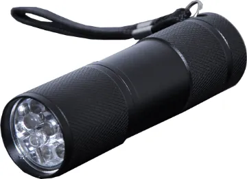 3W Ultra Violet Aluminium Hand Torch This compact yet powerful torch employs a 3 Watt ultra violet light ideal to detect counterfeit notes, spills, dust and stains in your household. Operated by 3 x 1.5V AAA batteries (sold separately). Size: 90mm long.